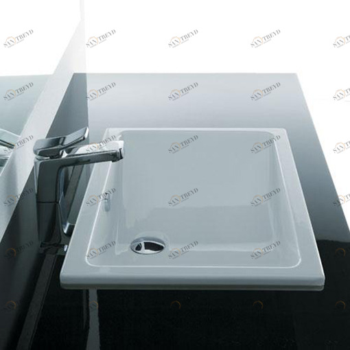 LH09050101 Подвесная раковина настенная овальная Disegno Ceramica  белая 