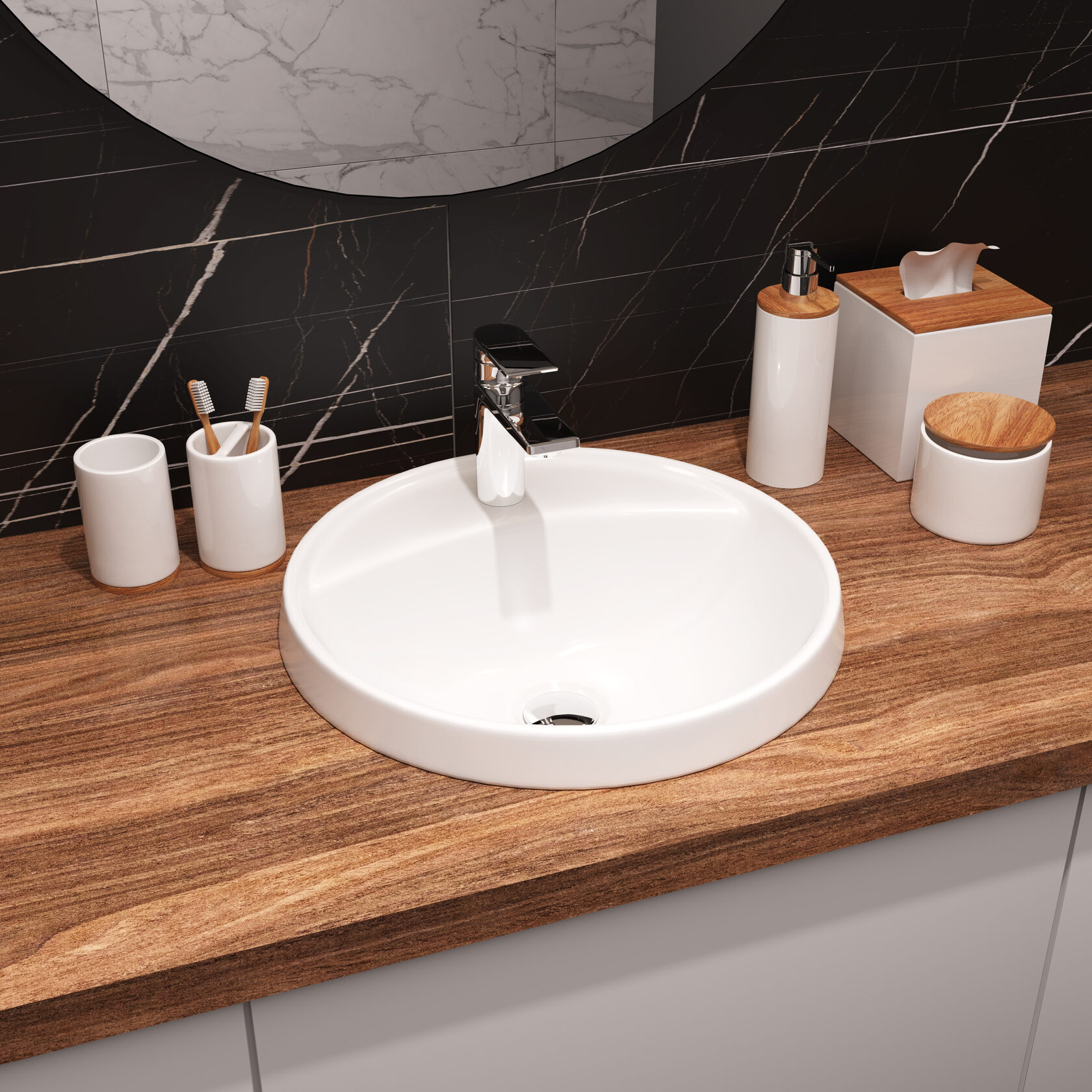 ART43SLWB01I Врезной умывальник Art Inside SANITA LUXE 