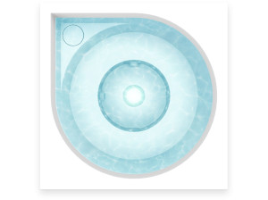 Открытый акриловый мини-бассейн