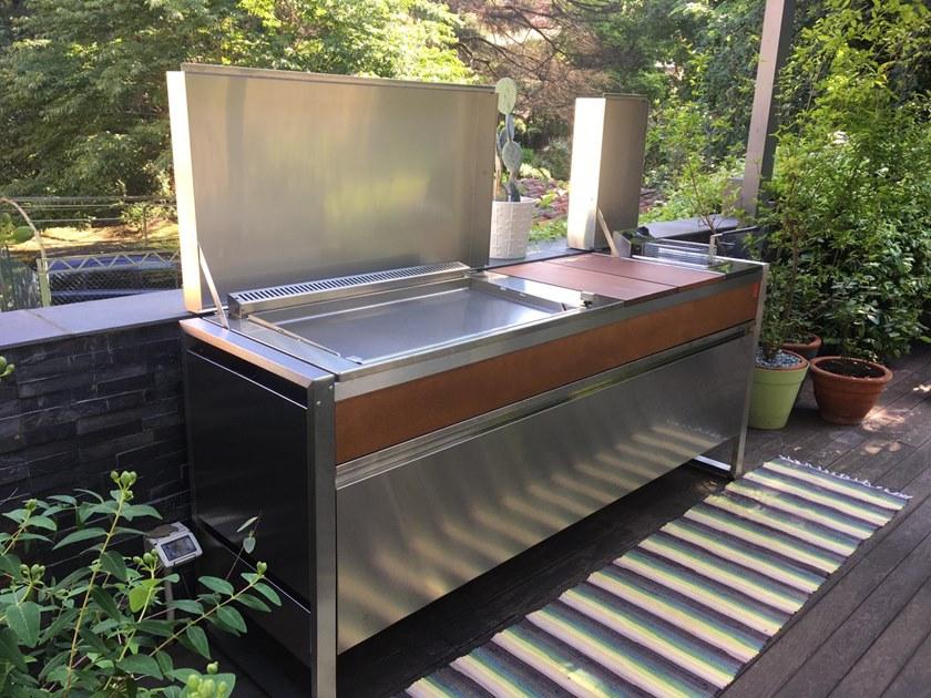 PLA.NET Outdoor Cooking Мобильная летняя кухня с газовым барбекю Oasi sun-id-1395642 - Вид №9