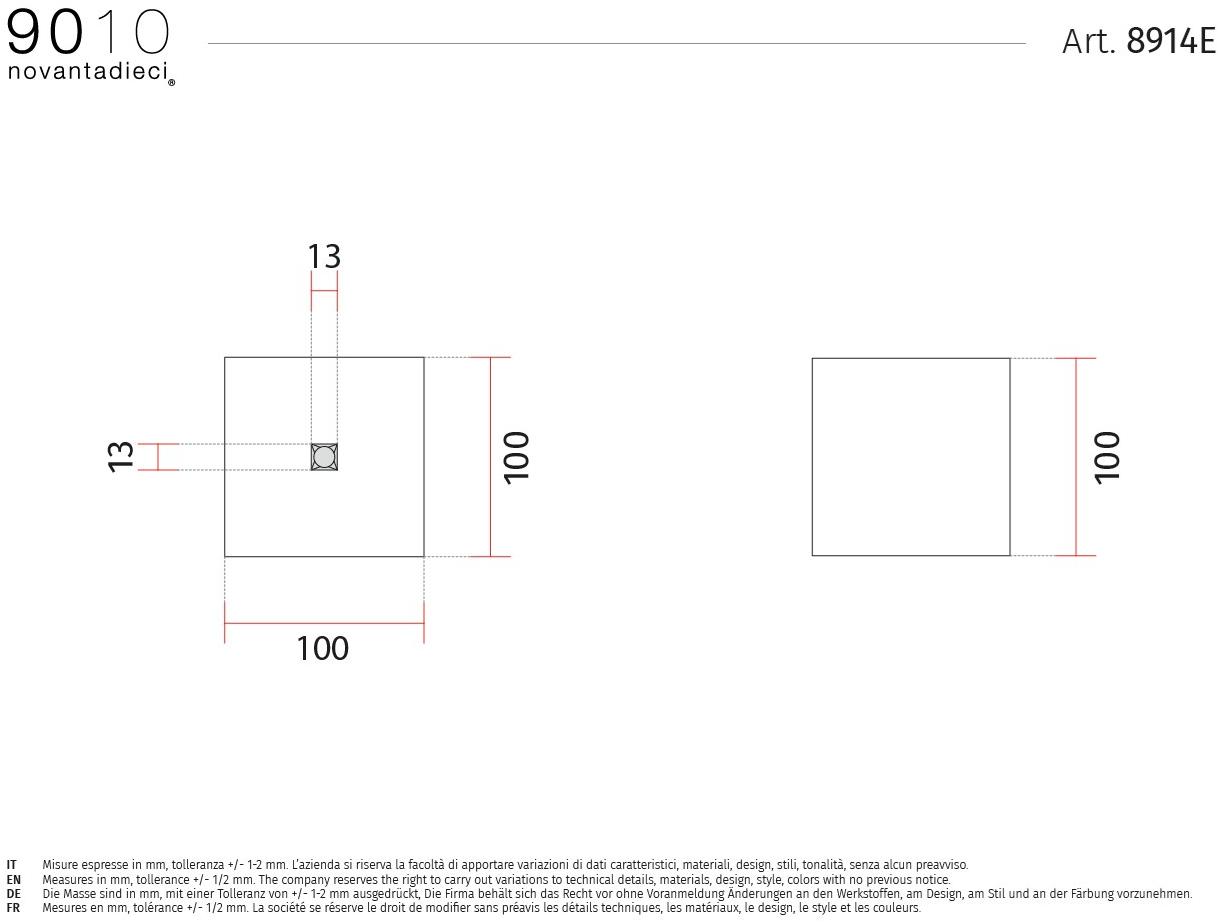 9010 novantadieci Светодиодный потолочный светильник из cristaly®  8914e  - Вид №2