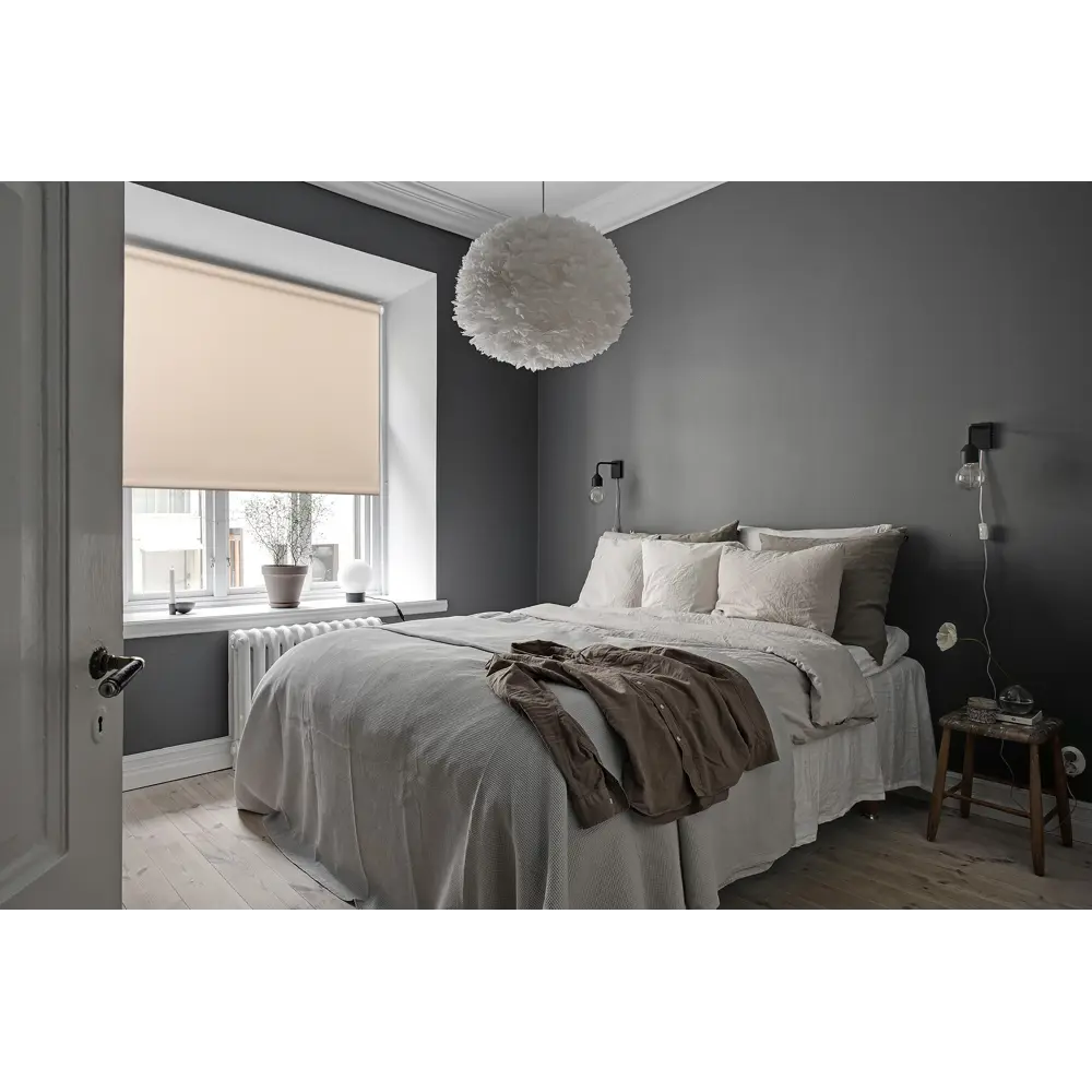 Штора рулонная Dover 50x160 см светло-бежевая PRAKTO STLM-2195547 - Вид №5