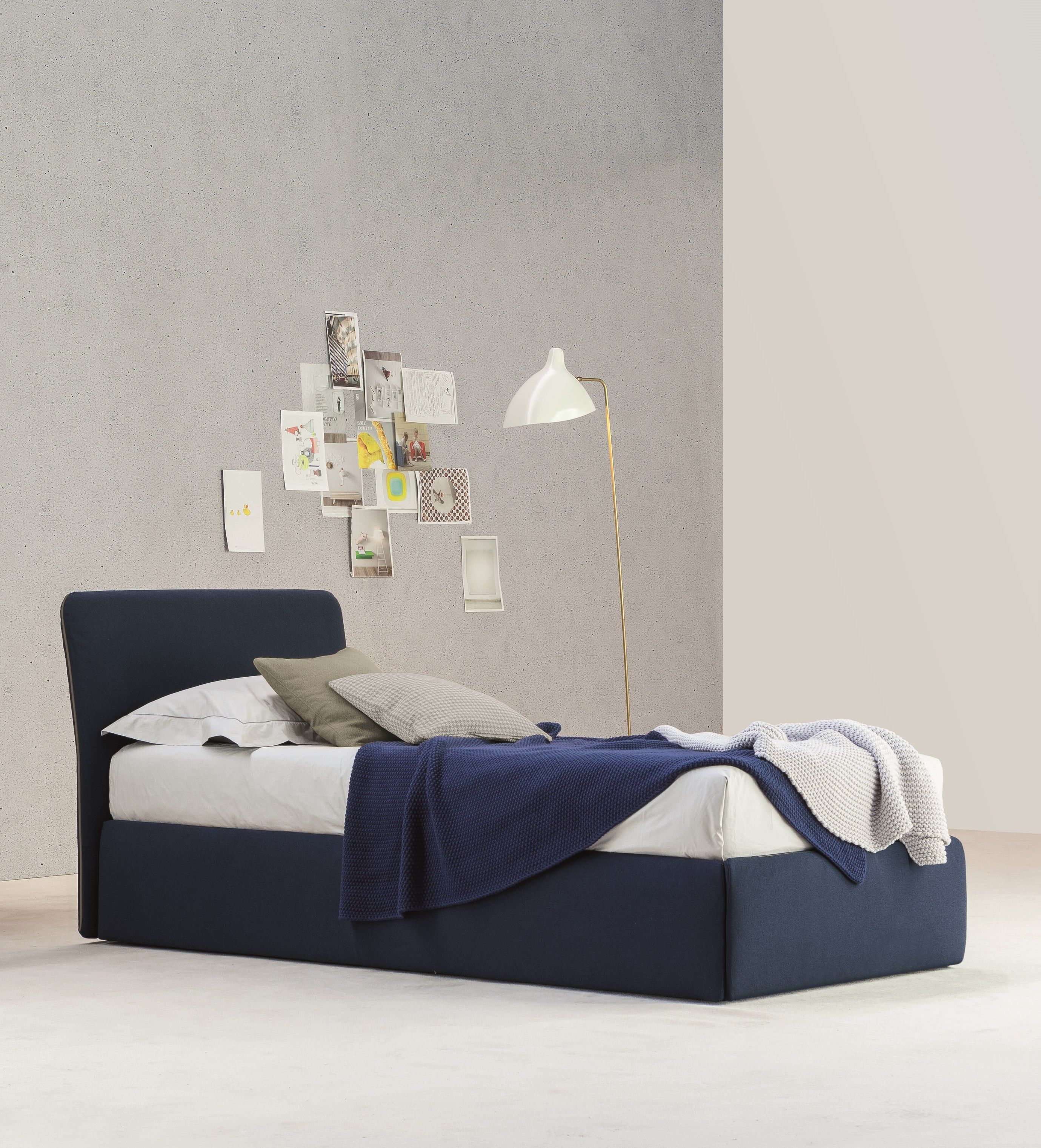 Кровать для хранения ткани с мягким изголовьем BONALDO TONIGHT ARCH-00147037 - Вид №3