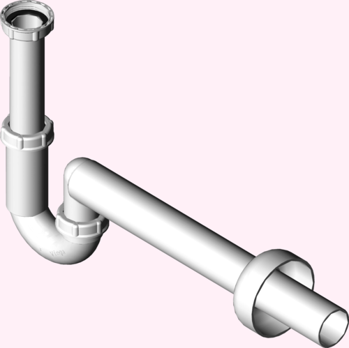Канализационная арматура  Сифоны для умывальников и биде  Трубные сифоны VIEGA 105 952 Модель 5611K Santreyd  - Вид №3