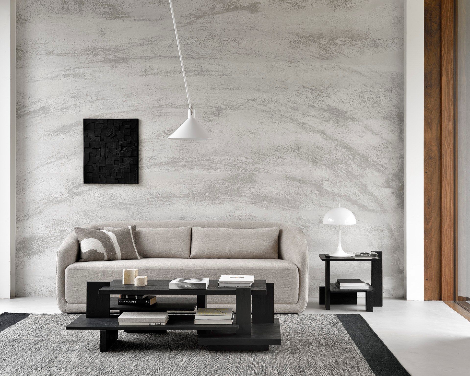 Деревянный низкий прямоугольный журнальный столик с журнальной стойкой Ethnicraft Аннотация ARCH-00084472 - Вид №5