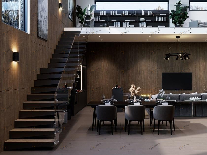 Siller Treppen Прямая консольная лестница из дерева Cubus sun-id-1440068