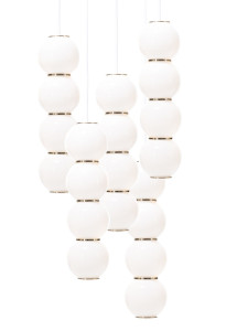 Стеклянный светодиодный подвесной светильник