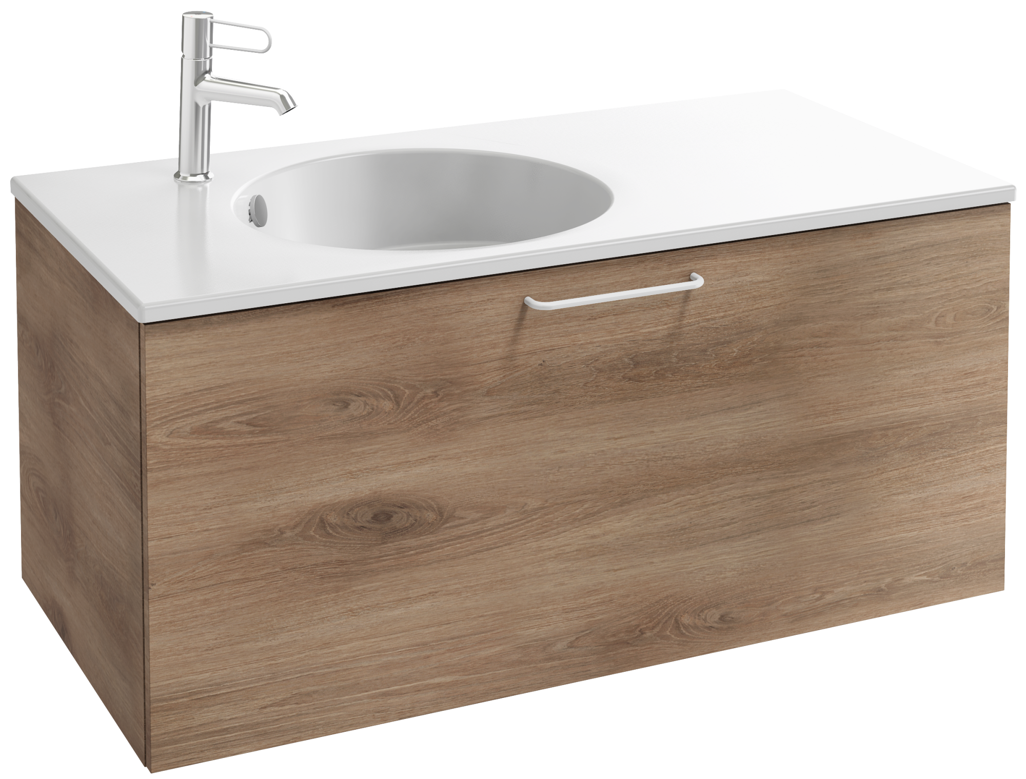 EB2514-R6-N18 Тумба под столешницу 100 см, 1 верхний ящик, белая ручка JACOB DELAFON ODÉON RIVE GAUCHE ODEON RIVE GAUCHE