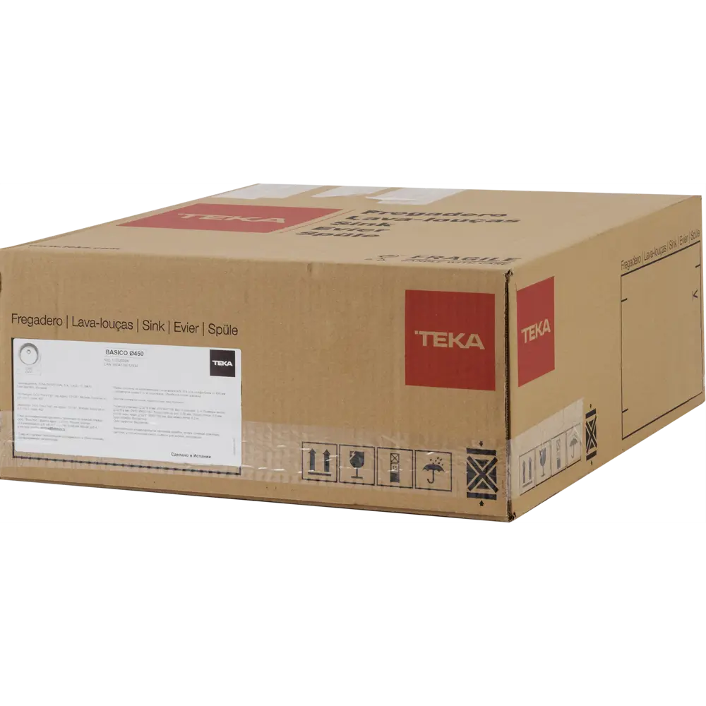 Мойка ТЕКА BASICO, диаметр 45 см, глубина 15,4 см, нержавеющая сталь, цвет серебристый Teka STLM-2146799 - Вид №4