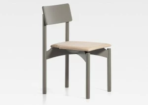 SIPA Стул из лакированного ясеня со встроенной подушкой Spam