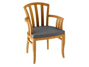 Садовый стул из тикового дерева Deco с подлокотниками