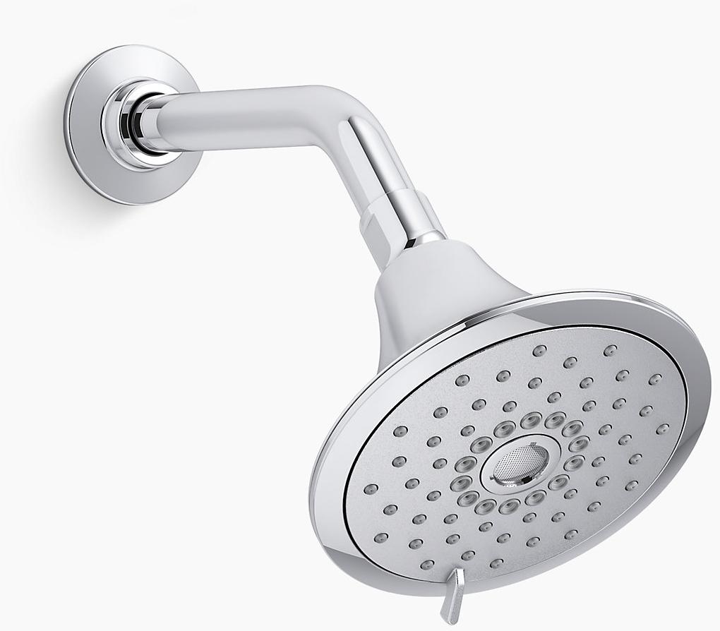 KOHLER Многофункциональная насадка для душа Forté 2,5 галлона в минуту с технологией всасывания воздуха Katalyst K-22169-AF  - Вид №1