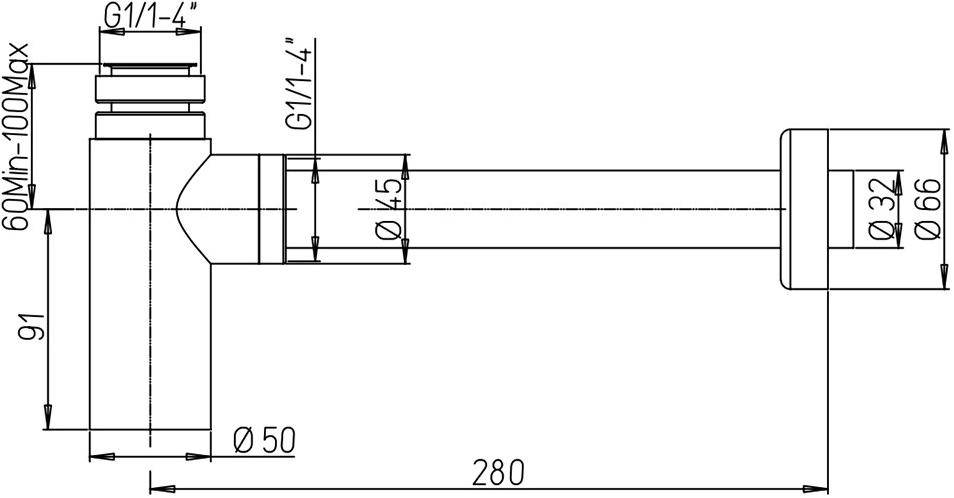 Paini Cox 78PZ849 сифон для раковины  - Вид №2