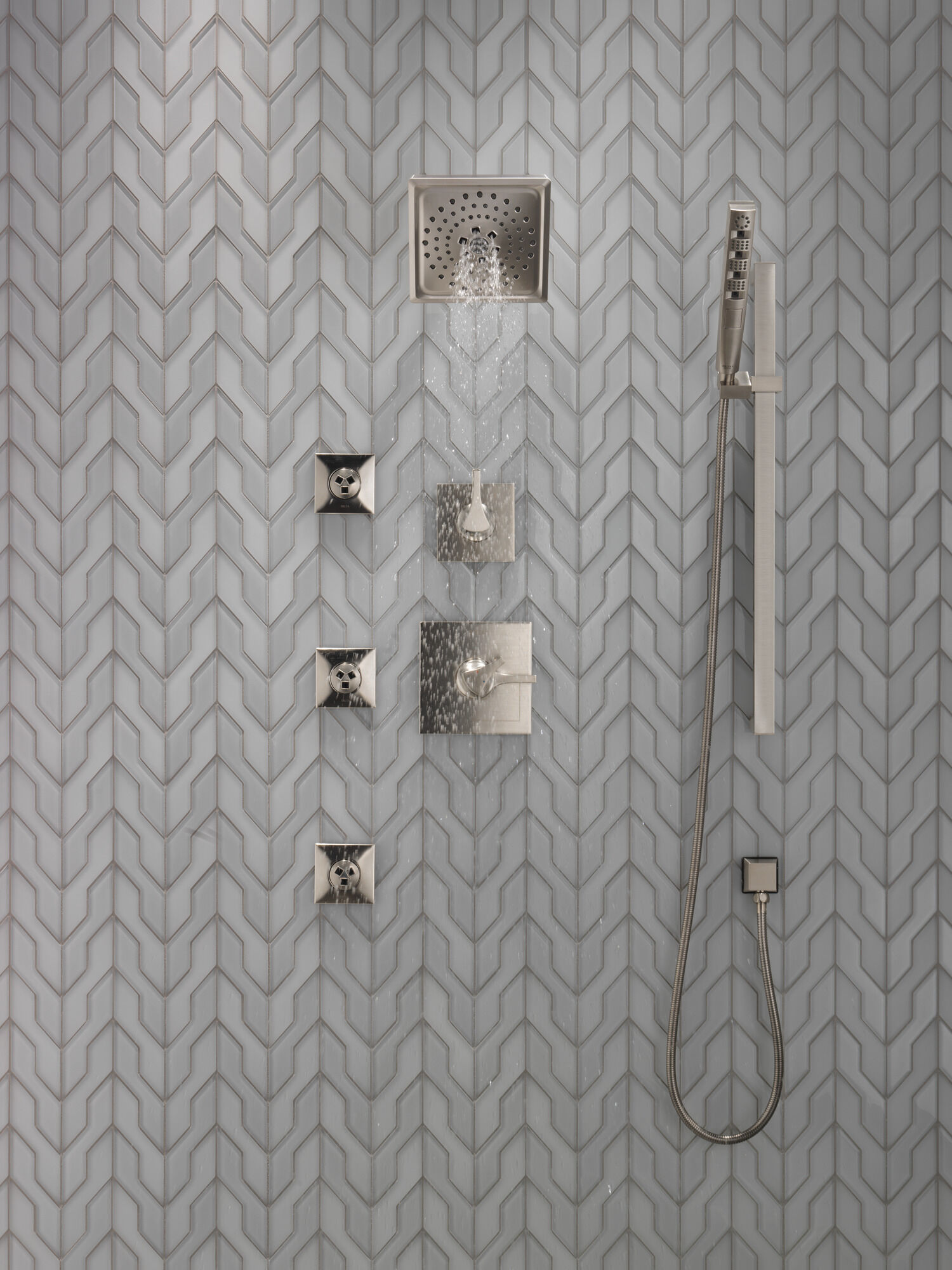 Квадратный спрей для тела HydraChoice® Square Body Spray Trim Delta Faucet T50210-SS - Вид №60