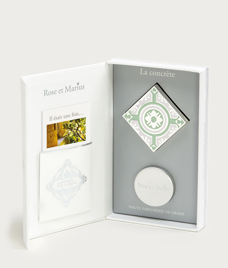 CONCR-ORAN Духи сухие в металлическом корпусе с декором 10 мл, подарочная упаковка Rose&Marius Santreyd 