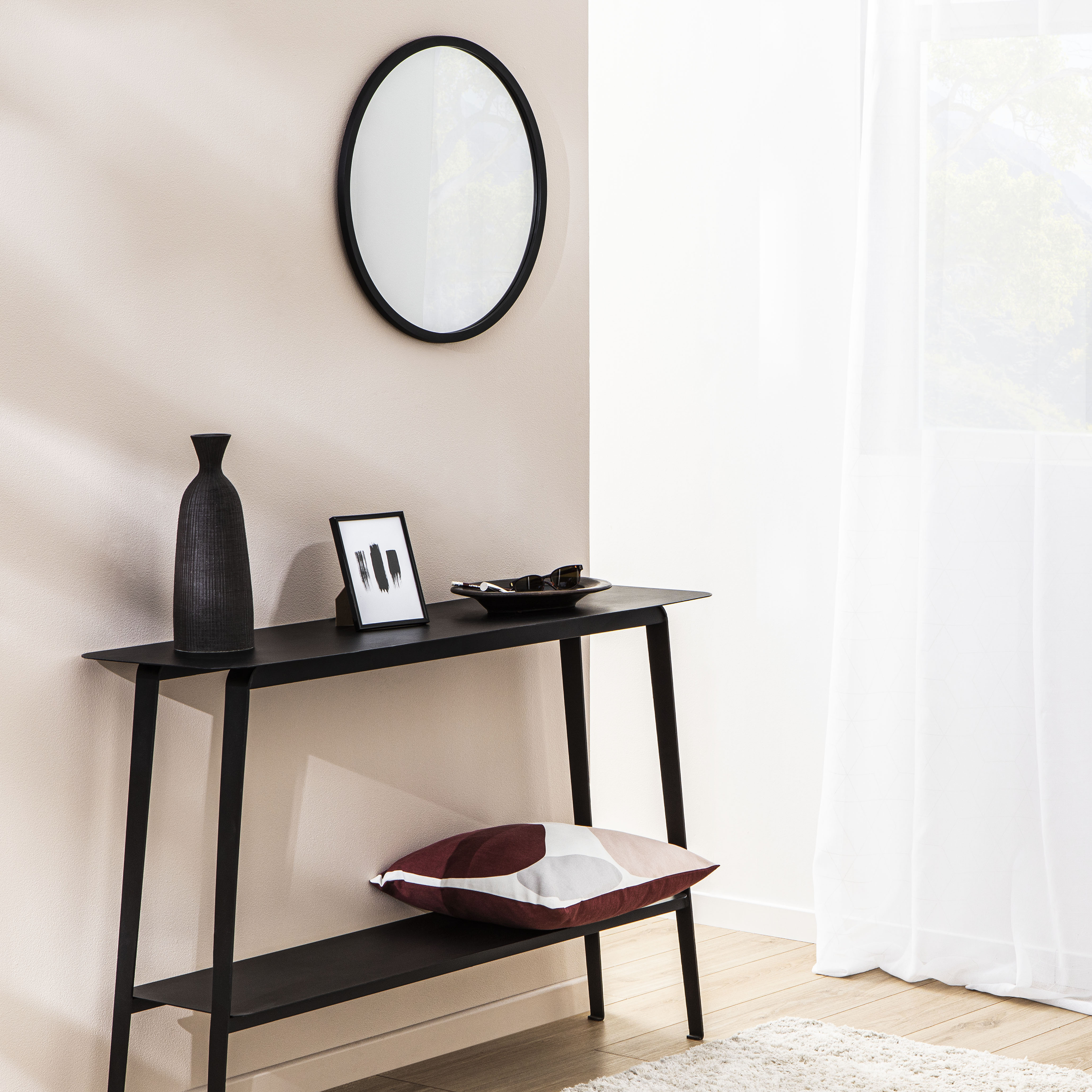 INSPIRE Зеркало декоративное Nodal D52 черное с лепным багетом 84121545 STLM-0046565 - Вид №8