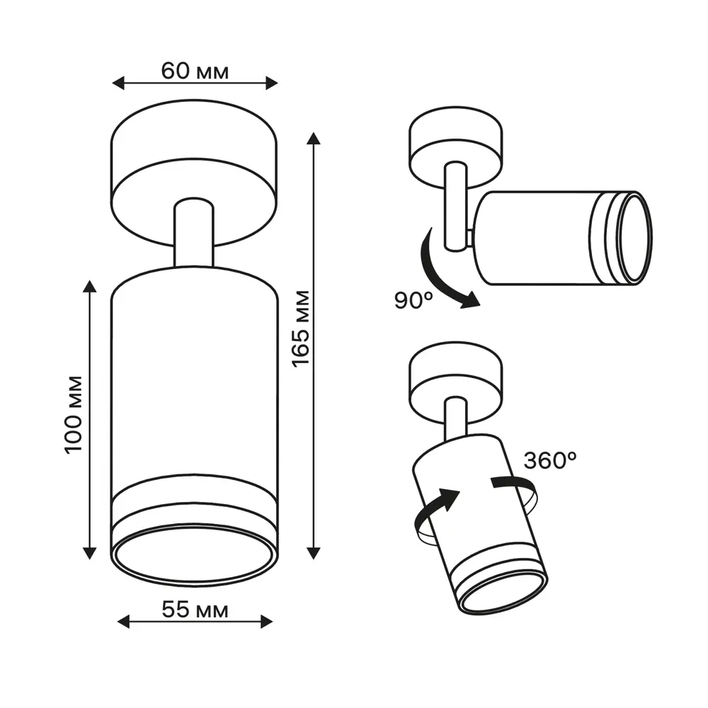 Поворотный спот Ritter Arton для точечного освещения интерьера 83978994 STLM-0045723 - Вид №10