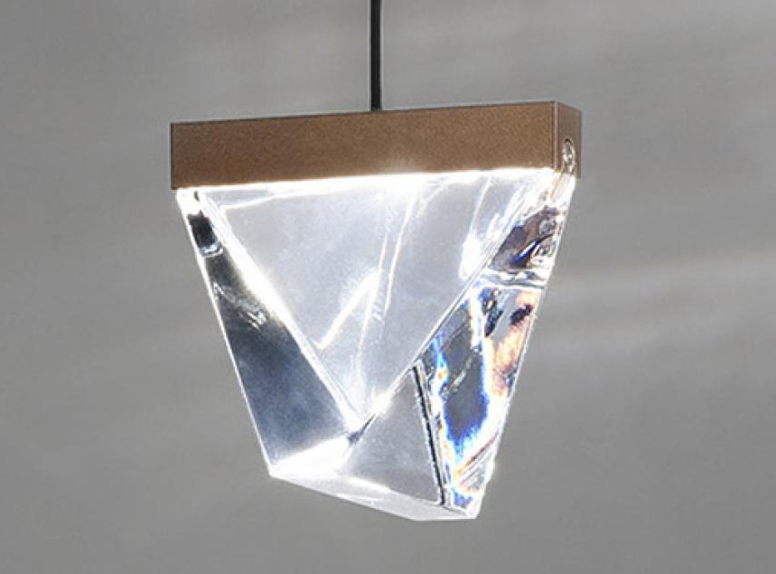 Светильник подвесной 8,8х9,8 см бронзовый Tripla F41A0176 FABBIAN ДИЗАЙНЕРСКИЕ 00-3882238 Бронза;прозрачный  - Вид №2