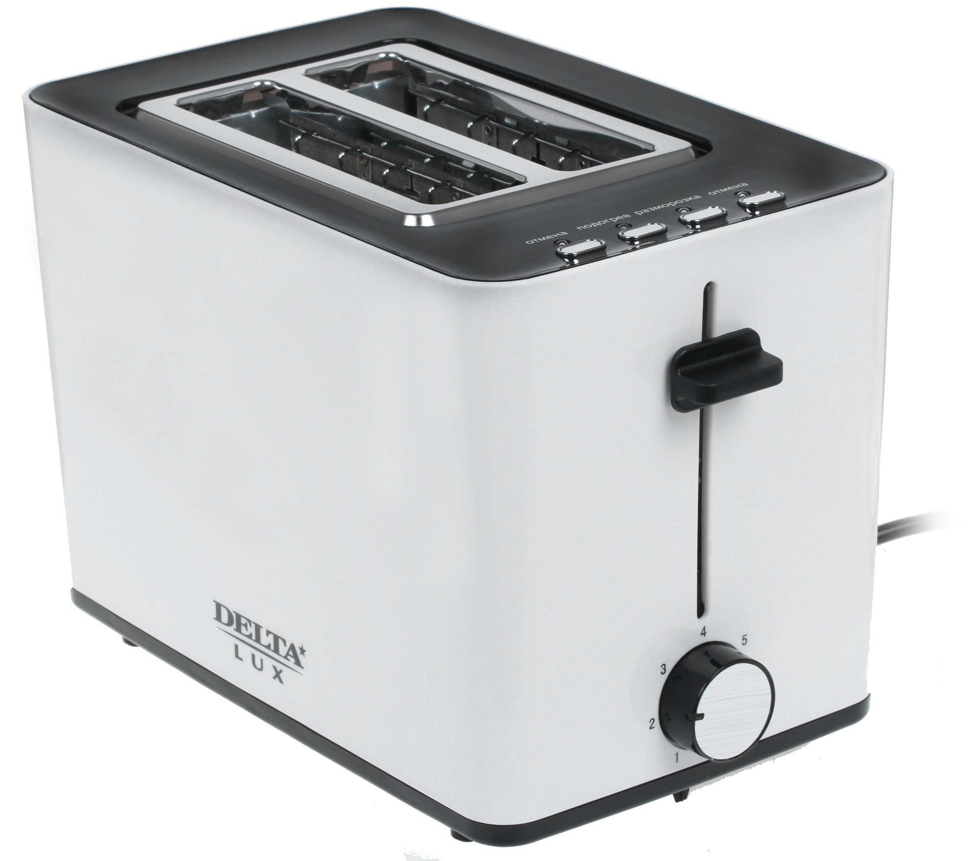 8100038 Тостер Delta LUX DL-072 белый STDN-0089479