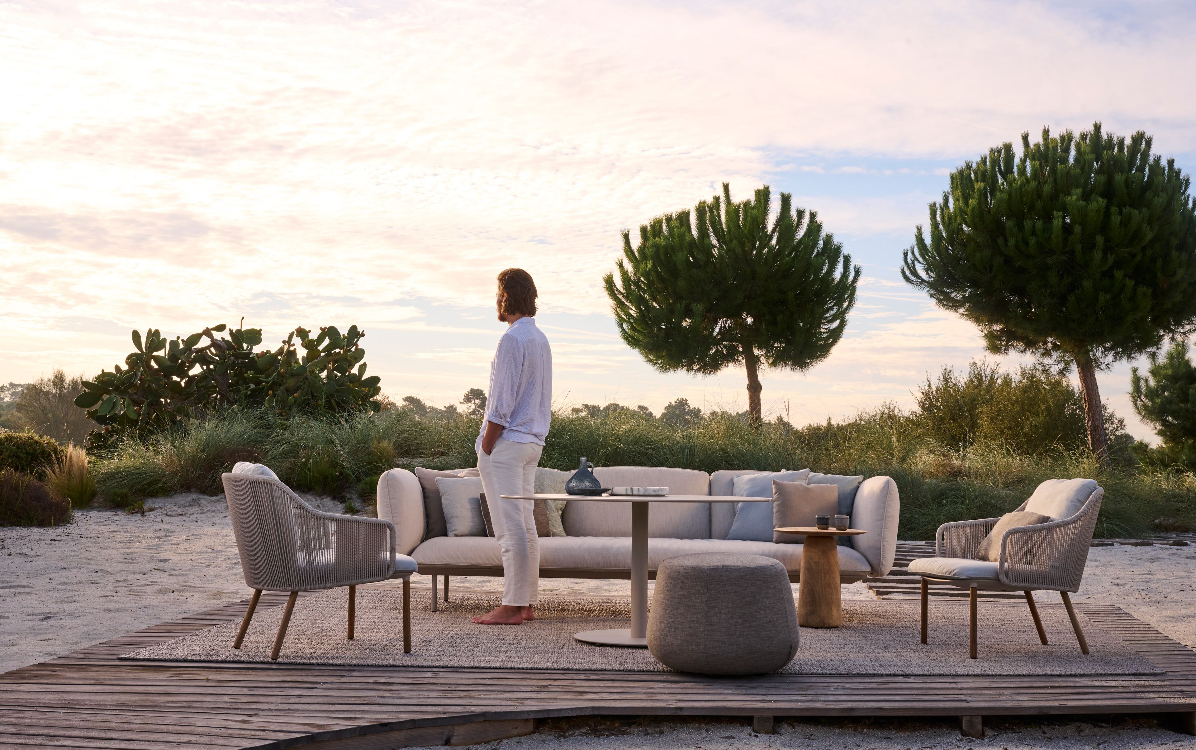 Алюминиевое садовое кресло с подлокотниками TRIBÙ Senja ARCH-00056855 - Вид №7