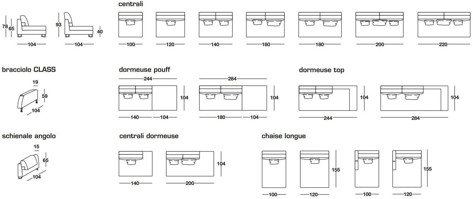 Frigerio Salotti Модульный диван с тканевой обивкой Davis sun-id-1405676 - Вид №3