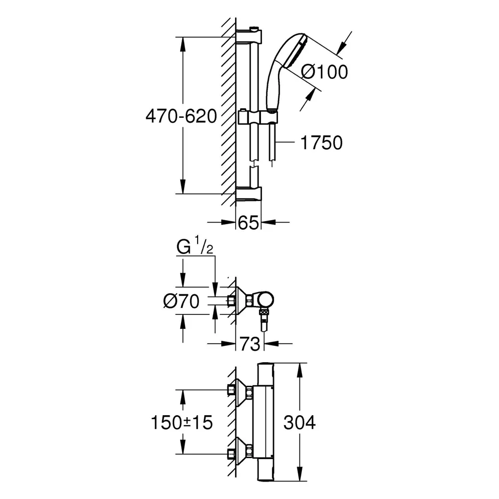Термостат для душа Grohe Precisionst 34597000 17953684 STLM-2095477 Без серии - Вид №9