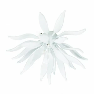 Потолочный светильник Ideal Lux Leaves PL6 Bianco IDEAL LUX ДИЗАЙНЕРСКИЕ, LEAVES BIANCO 073872 Белый