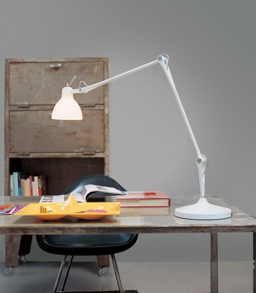 Rotaliana Настольная лампа из стали и стекла с гибким кронштейном Luxy sun-id-1358777 - Вид №2