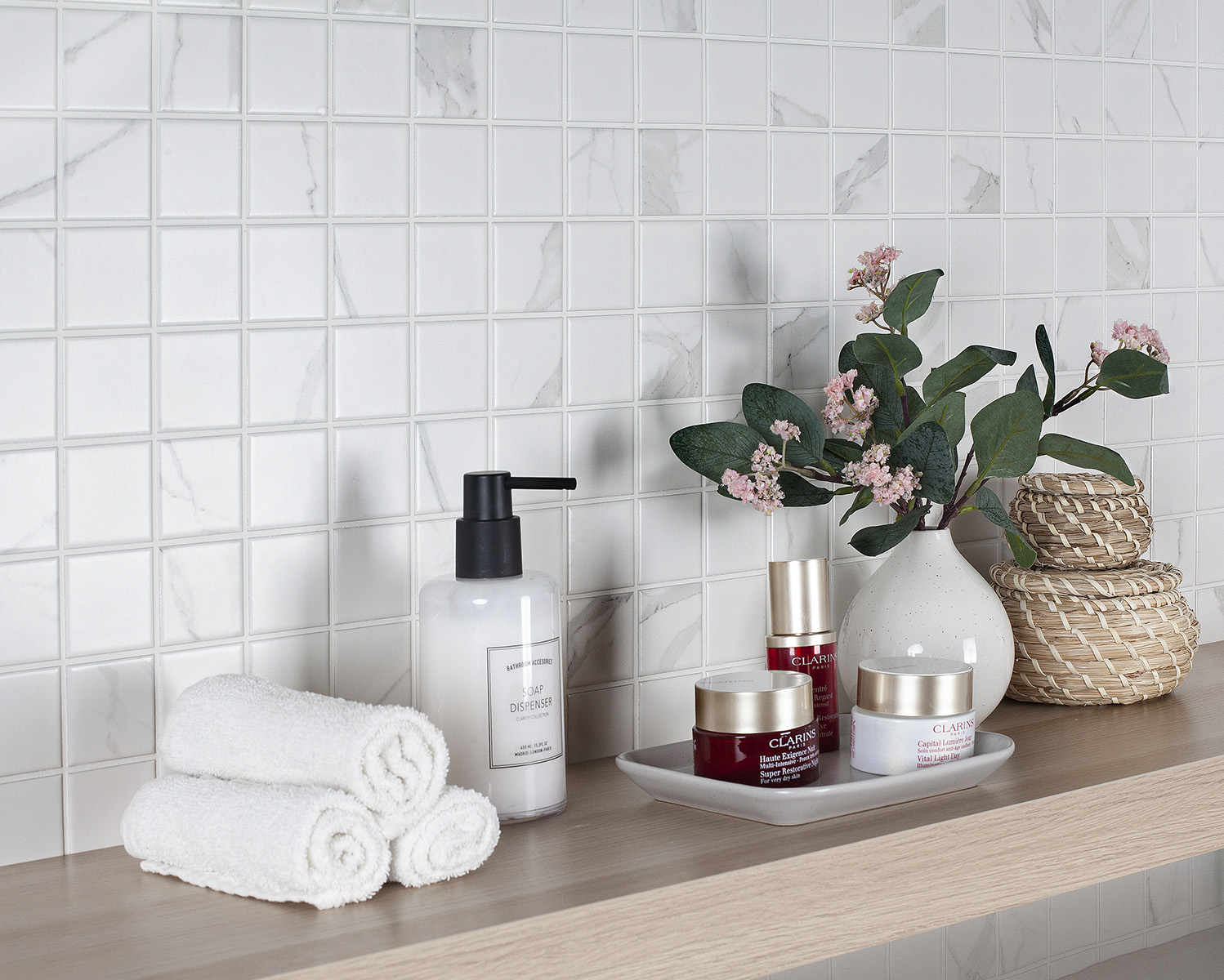 Мозаика Starmosaic Carrara Matt – Элегантность в каждом чипе STP-ST415 INCOLOR - Вид №2