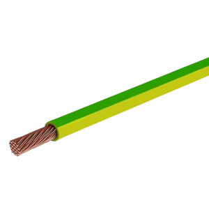 Провод Ореол ПуГВ 1x4 на отрез ГОСТ цвет жёлто-зелёный