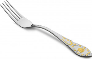 10666789 Русские самоцветы Вилка столовая Русские самоцветы, серебро 925 Серебро 925