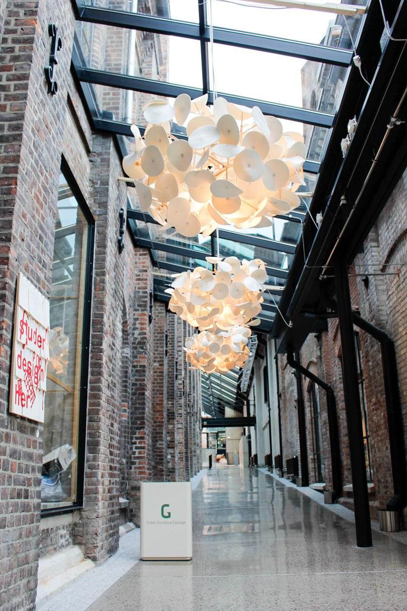 Green Furniture Concept Подвесная акустическая панель / подвесной светильник Leaf lamp series sun-id-1377587 - Вид №3