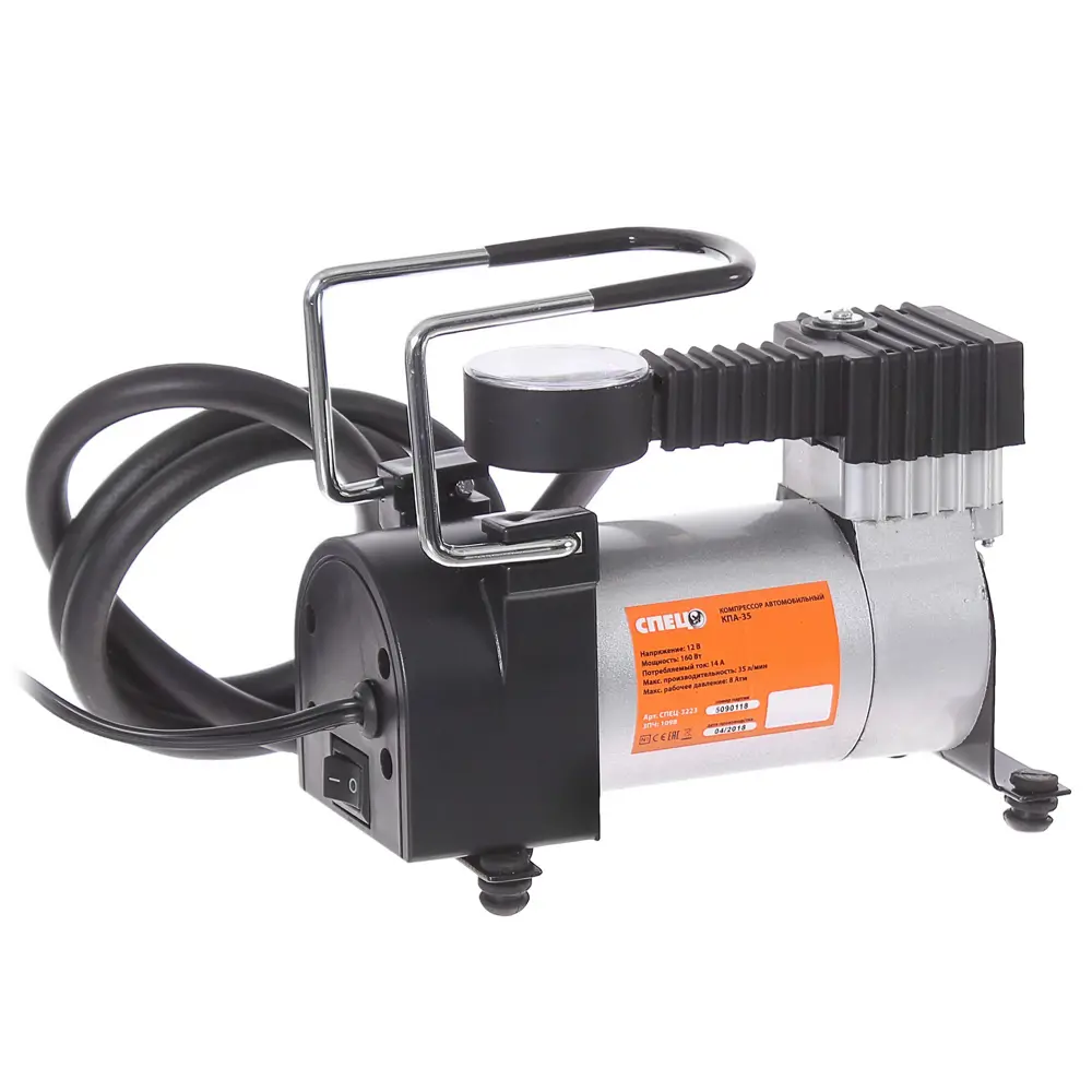 Автомобильный компрессор СПЕЦ КПА-35 с сумкой для шин 81972582 STLM-0016176