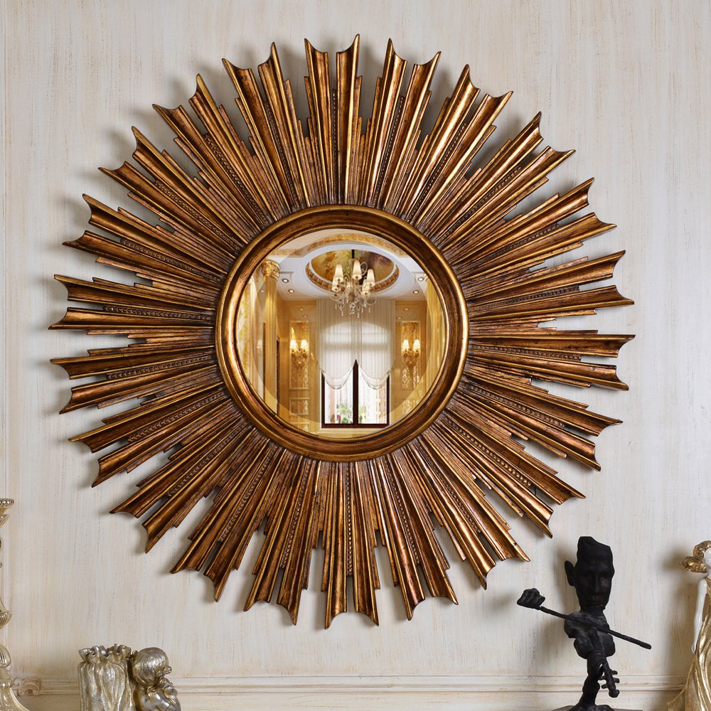 Зеркало-солнце 100 см античное золото Sunny Gold ART-ZERKALO ДИЗАЙНЕРСКИЕ 00-3884094 Зеркальный;золото  - Вид №2
