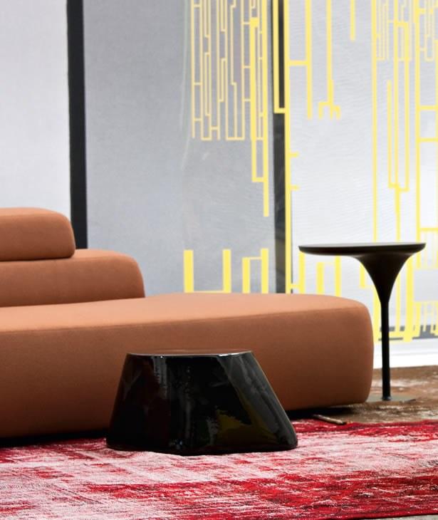 Moroso Журнальный столик Laminam® со стальным основанием Bloomy sun-id-1490057 - Вид №4