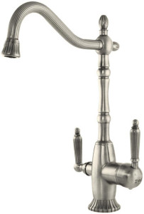 Смеситель ZorG Sanitary ZR 349 YF SATIN для кухонной мойки, сталь