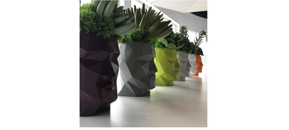 009057 Кашпо Nano матовое белое Vondom Adan - Вид №4