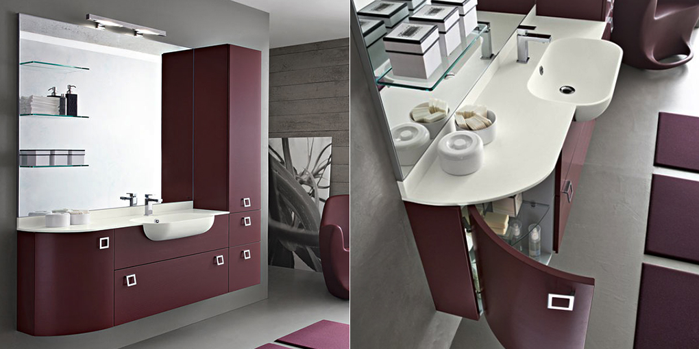 Комплект мебели для ванной комнаты Play 2012 110-111 Cerasa Play PLAY2012110111 - Вид №1