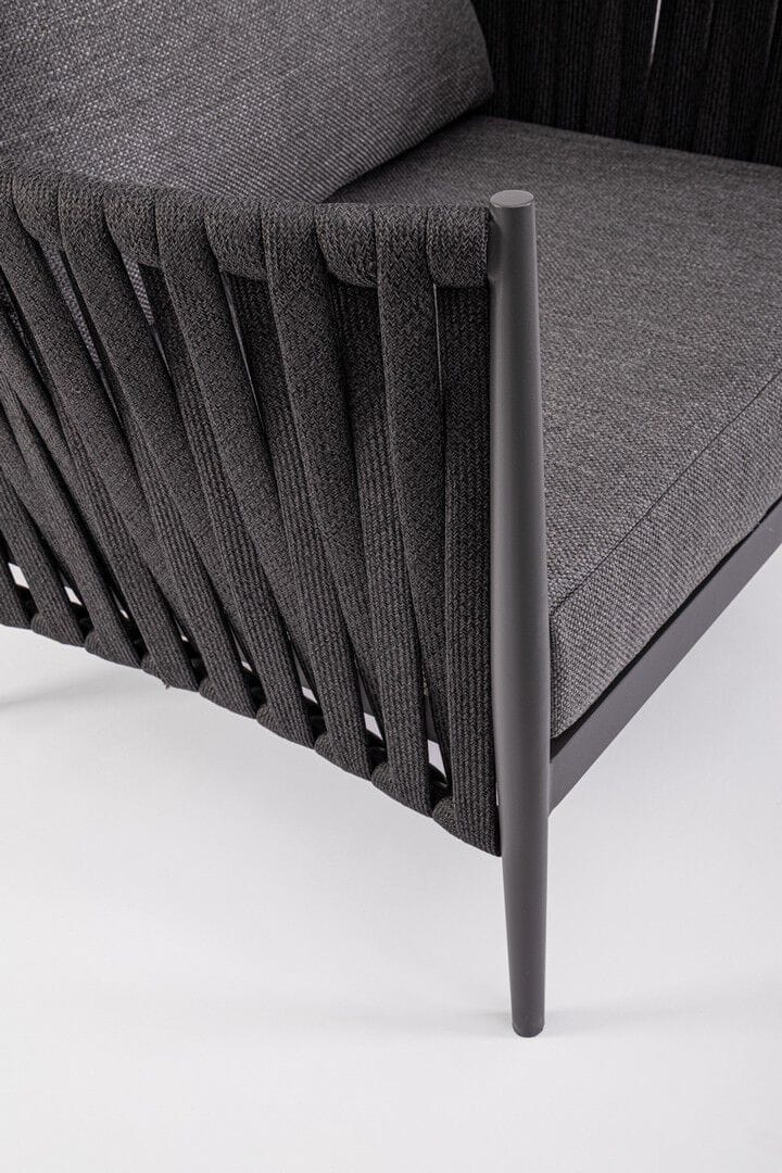 Веревочное и тканевое садовое кресло с подлокотниками BIZZOTTO Jacinta ARCH-00041239 - Вид №7