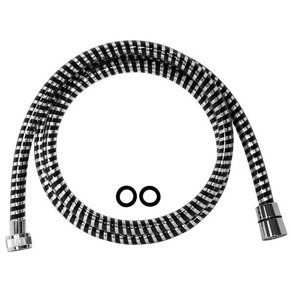 AGD 22.130BC 150 P  Шланг для душа чёрный и хром ARGO kran agd22130bc150p