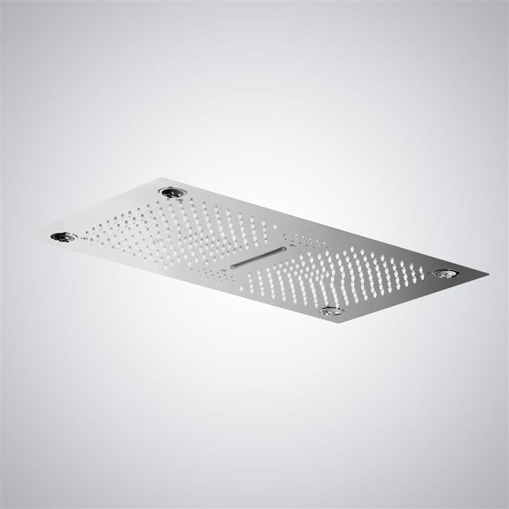 Светодиодная потолочная насадка для душа из нержавеющей стали Fontana Showers Luxe Fontaine ARCH-00029169 - Вид №14