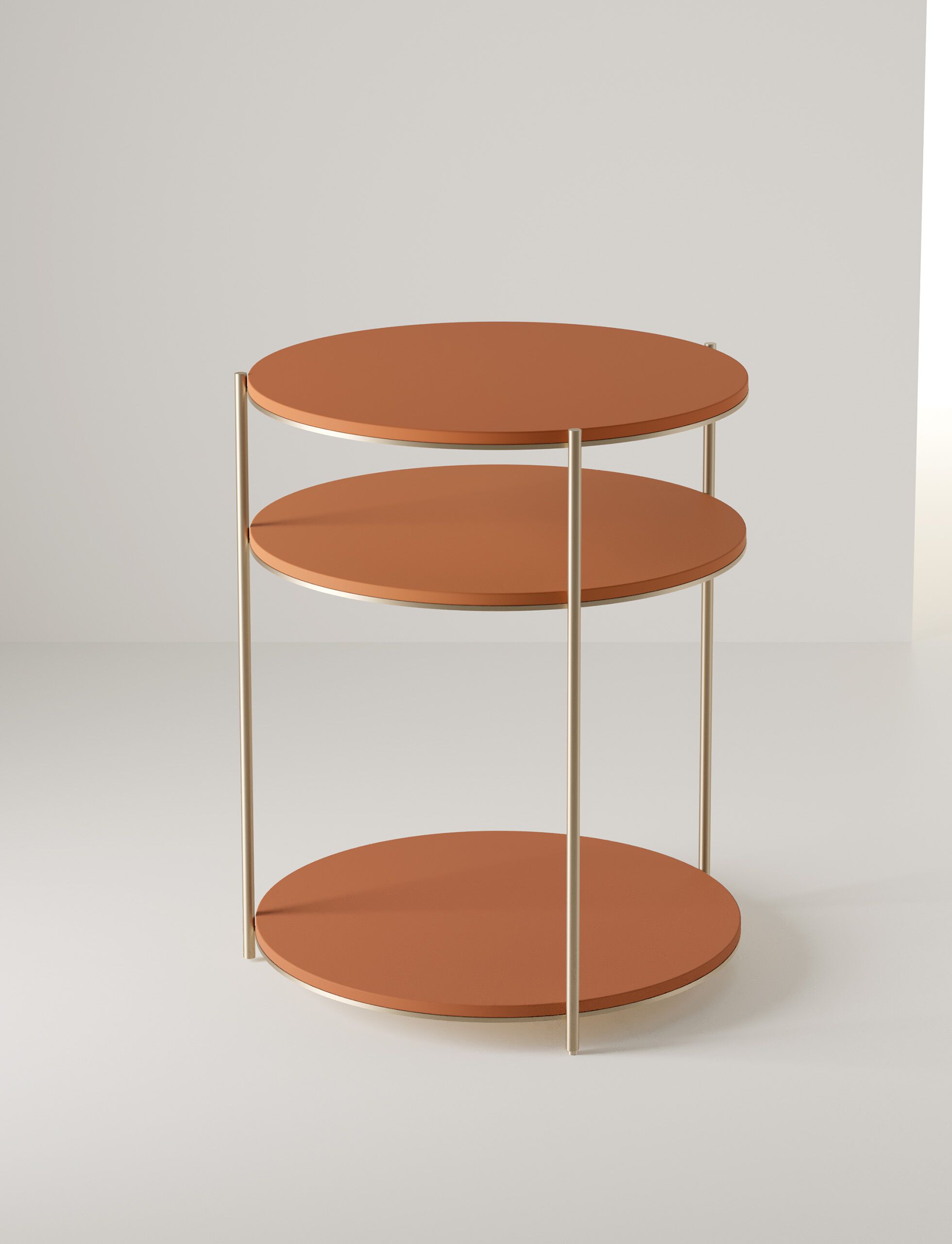 Круглая тумбочка из меламиновой ткани Adok Polar ARCH-00060252 - Вид №1