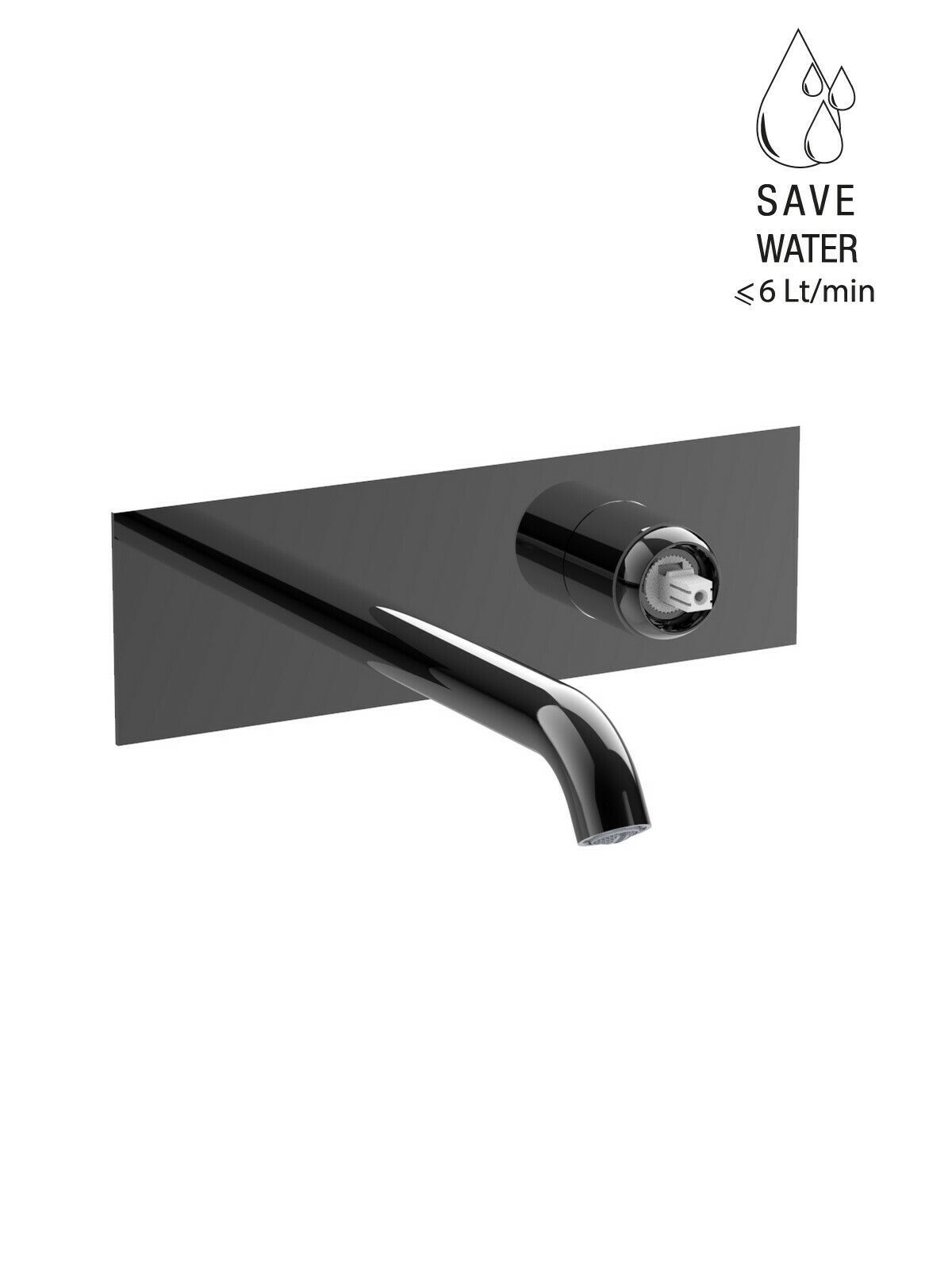 Настенный смеситель для раковины с 2 отверстиями без слива Rubinetterie Frattini Pepe XLS ARCH-00148159 - Вид №8