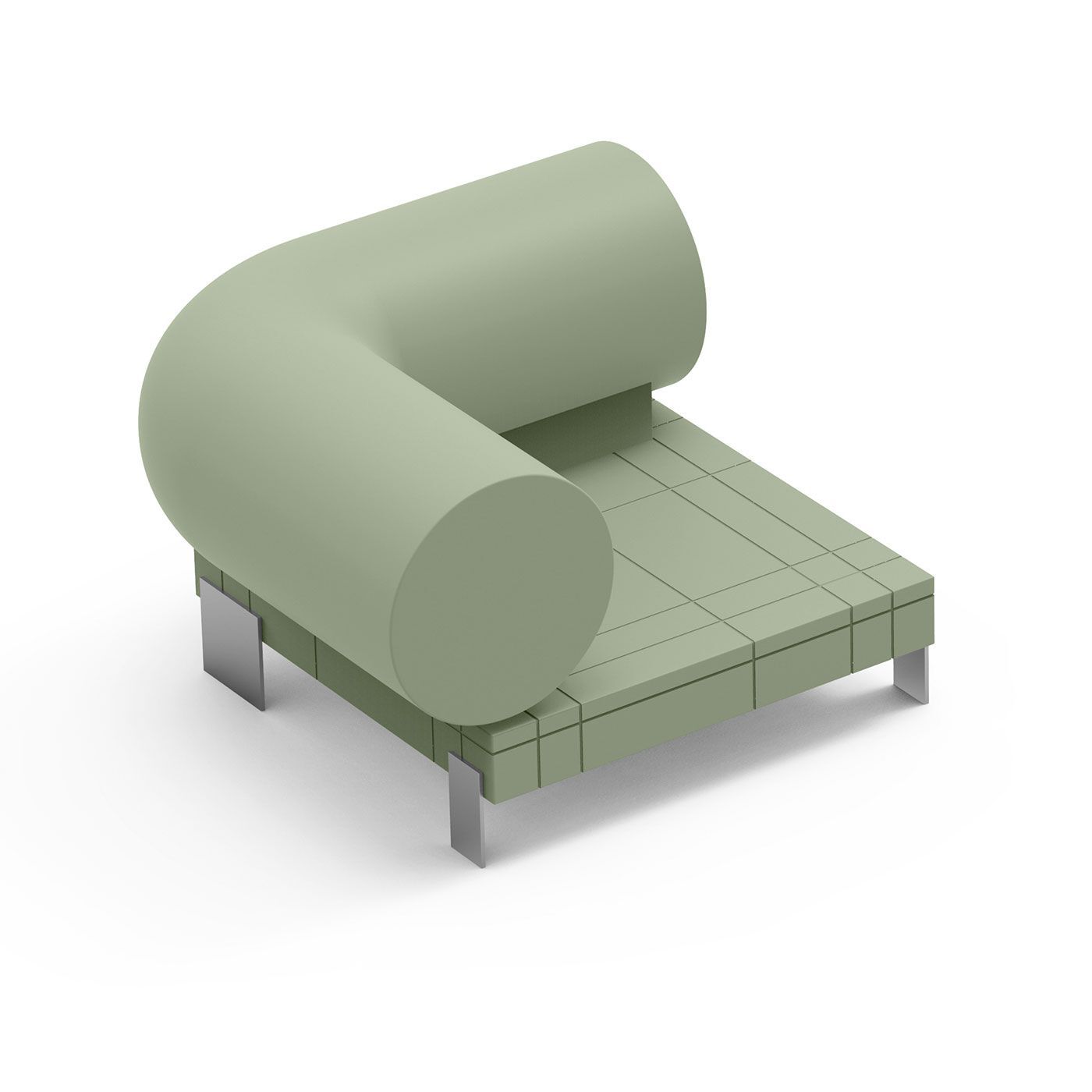 Полиэтиленовый садовый диван Lyxo Design RHOR ARCH-00023646 - Вид №7