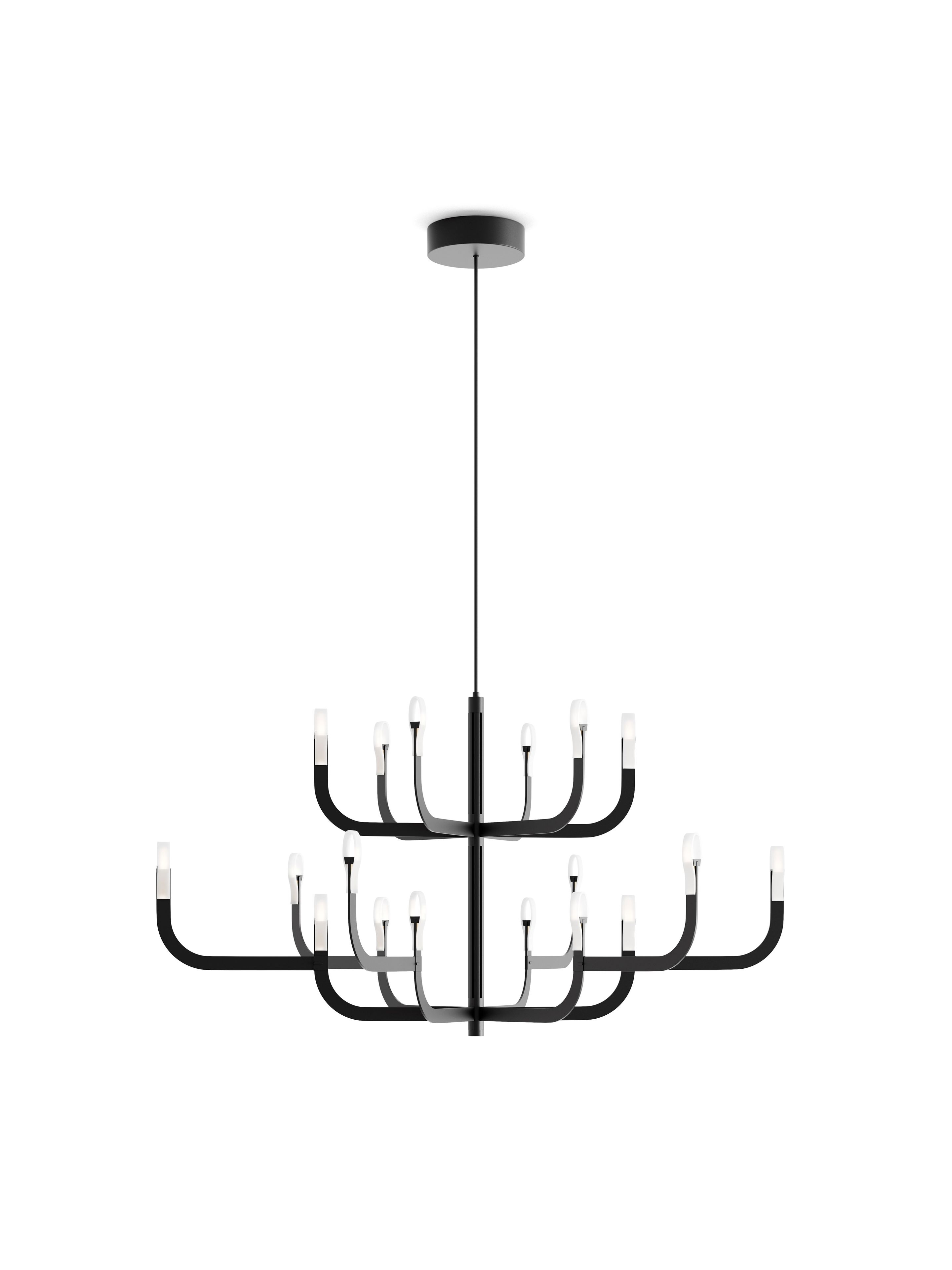 Алюминиевая светодиодная люстра LUCEPLAN J-US ARCH-00085504 - Вид №4