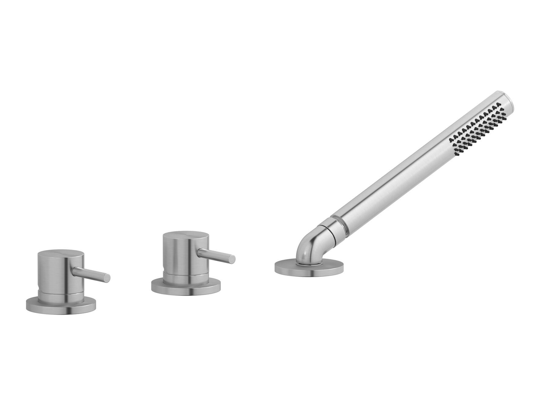 Смеситель для ванны с 3 отверстиями из нержавеющей стали с ручным душем IB M316 ARCH-00063395 - Вид №1