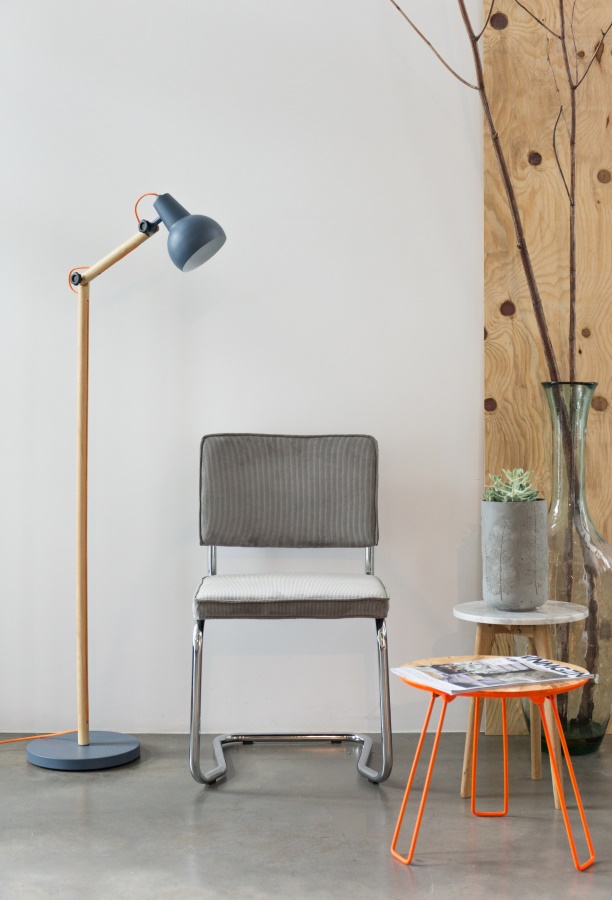 Стул Ridge Kink Rib красный Zuiver 1100056 - Вид №1