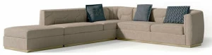 Carpanese Home Модульный угловой диван из нубука Contemporary 7143 - 7943