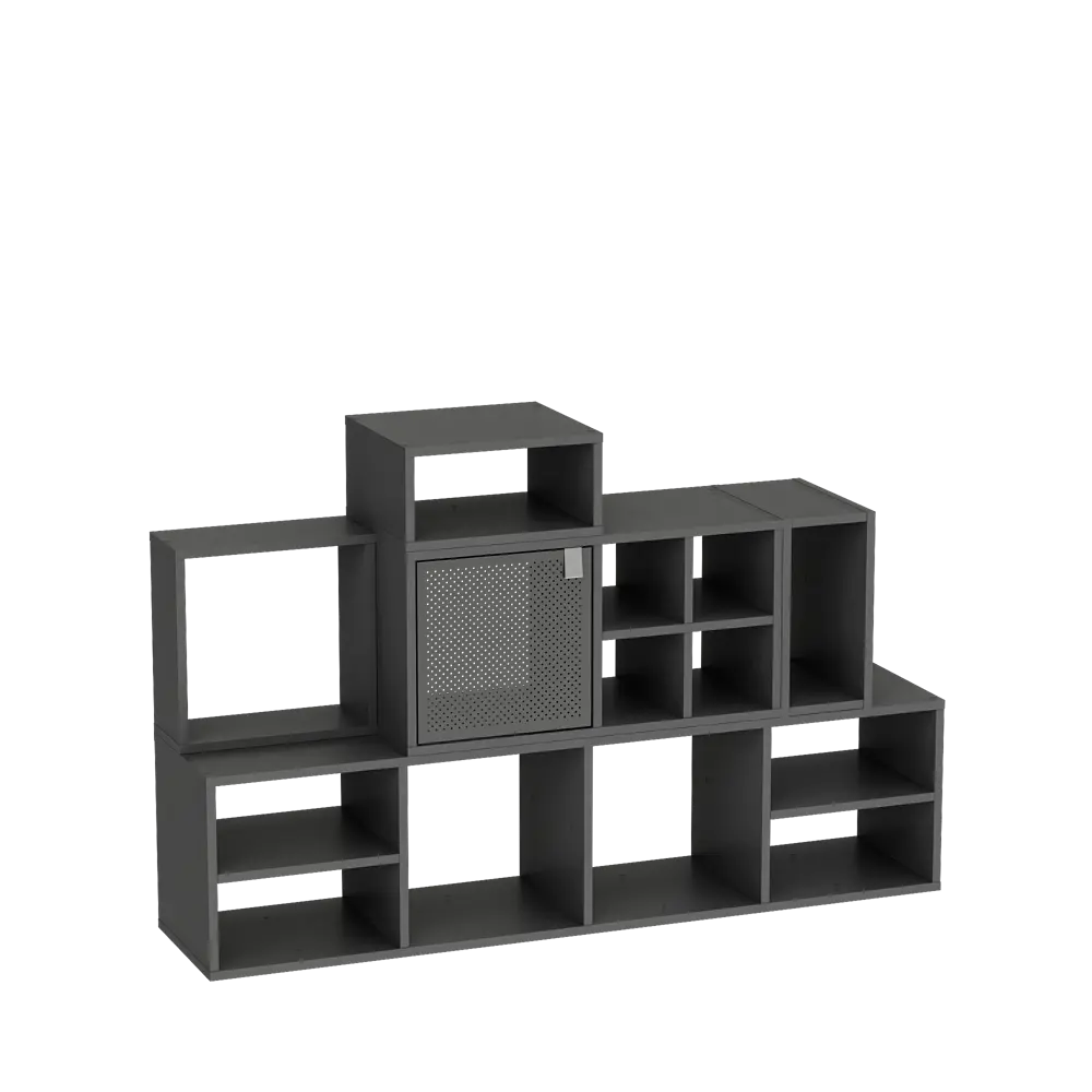 Дверь для стеллажа Spaceo Kub Paris 32x32 см металл цвет черный 82010844 STLM-2097549 - Вид №12