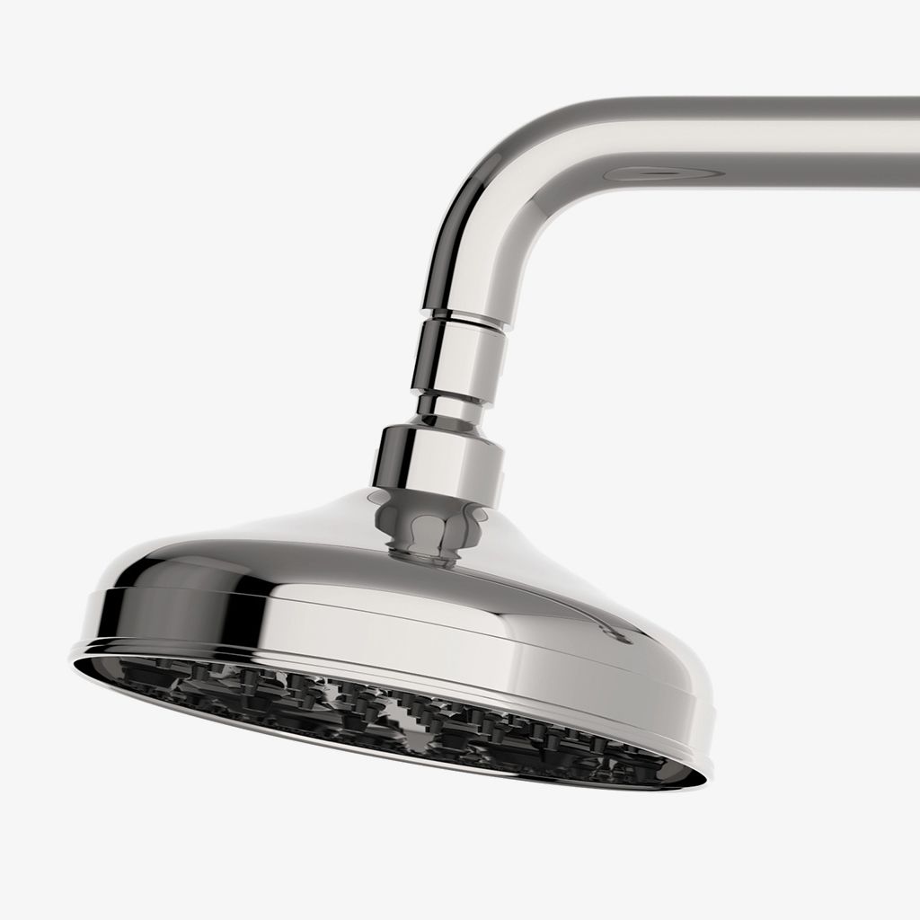 FRSH10 Настенная 6-дюймовая душевая розетка Foro, рычаг и фланец Waterworks